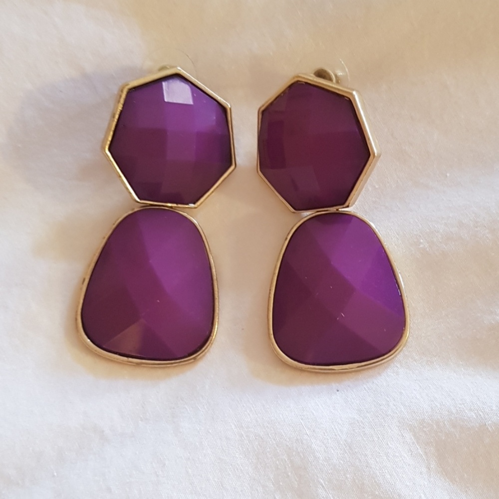Purple earrings